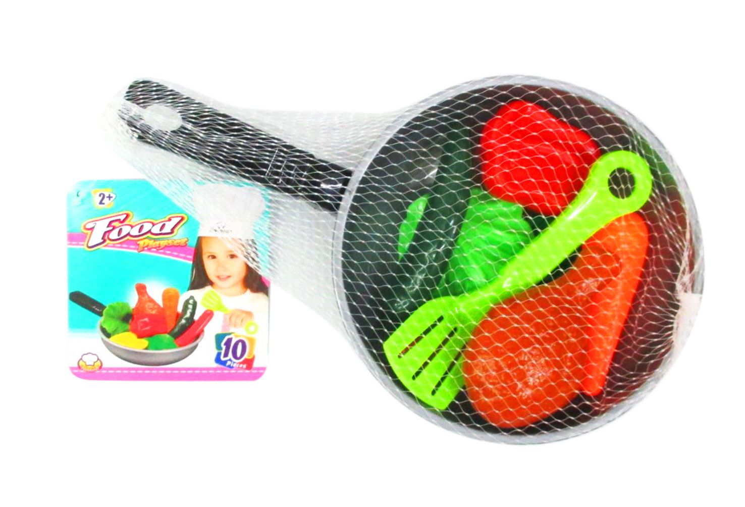 FOOD PLAYSET W/CHICKEN 10 PCE