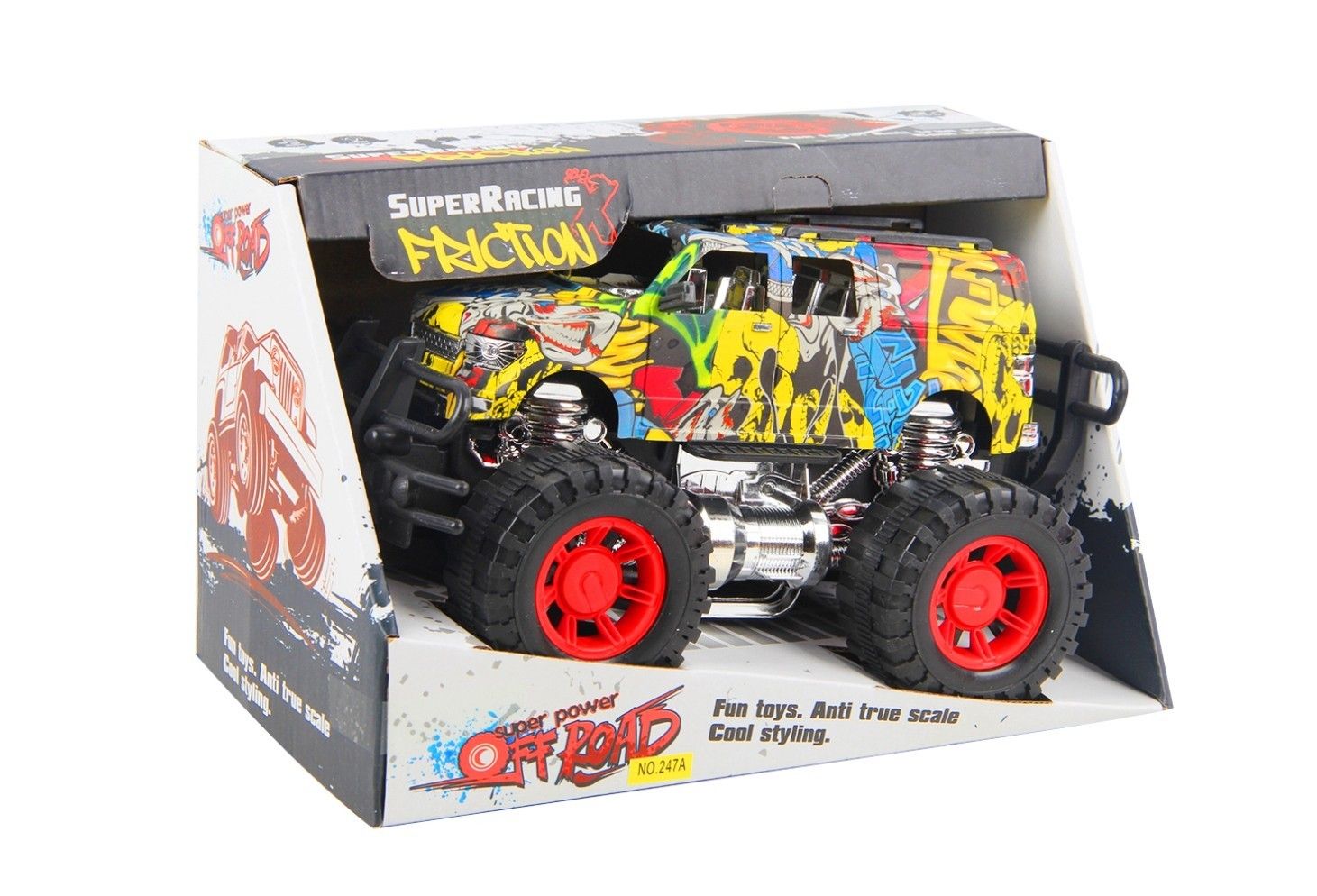 OFF ROAD FRICTION GRAFFITI PAINTED JEEP