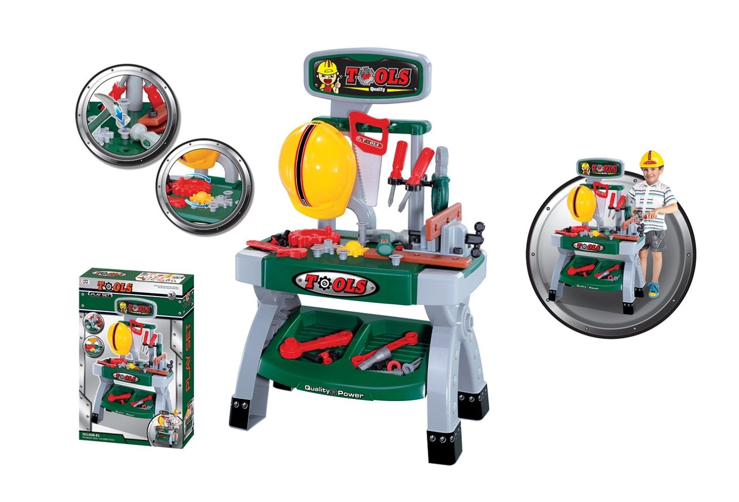 TOOL WORKBENCH PLAYSET IN BOX