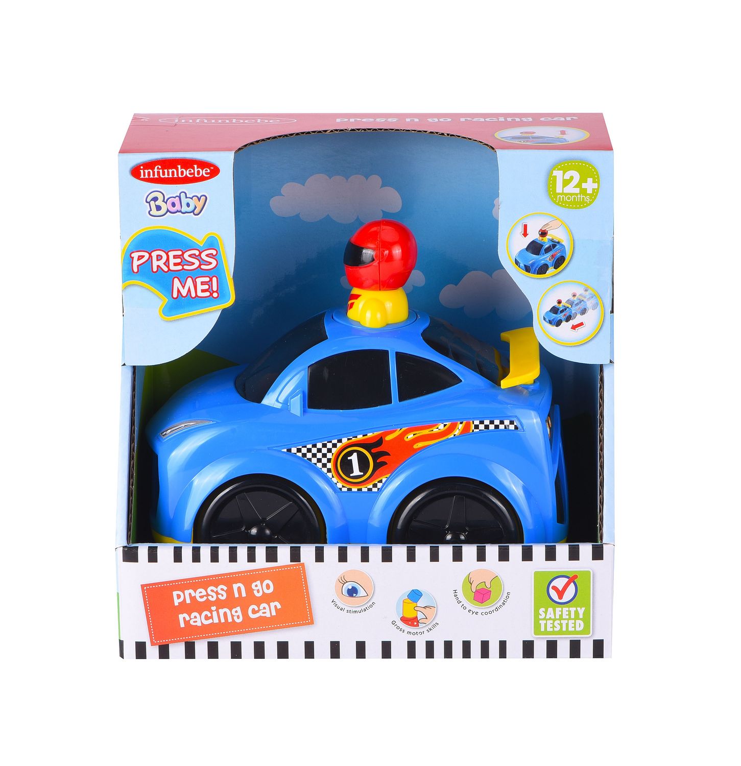 INFUNBEBE-PRESS 'N GO RACING CAR