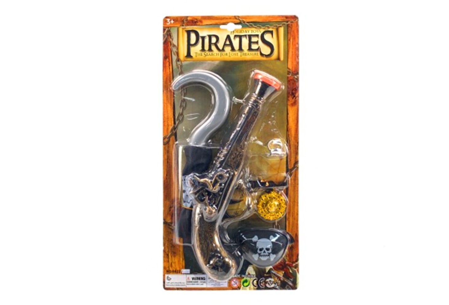 PIRATE WEAPON W/ EYE PATCH SET IN B/C