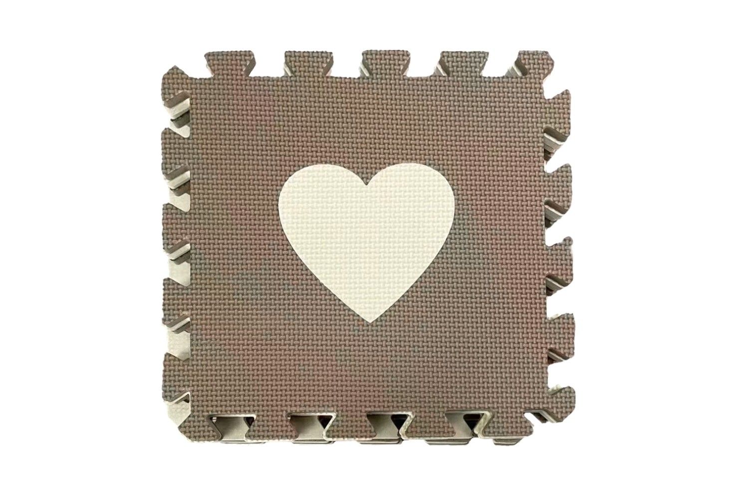 18PCE EVA MATS IN SHRINK PACK HEART/STAR PATTERN