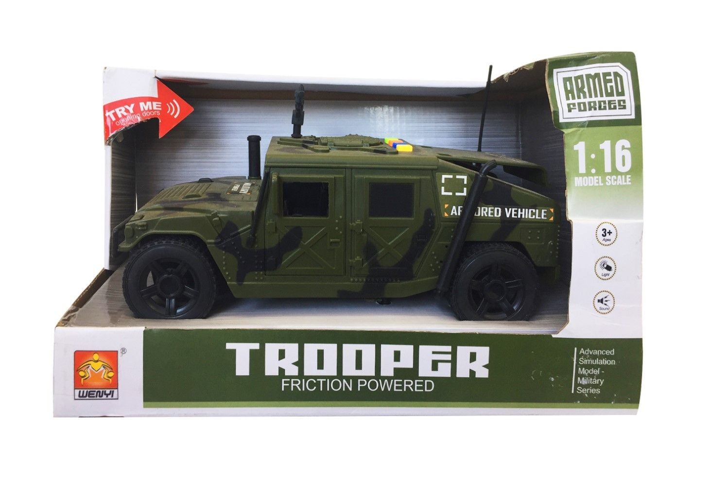 TROOPER FRICTION TRUCK W/SOUND&amp;LIGHT IN OPEN BOX