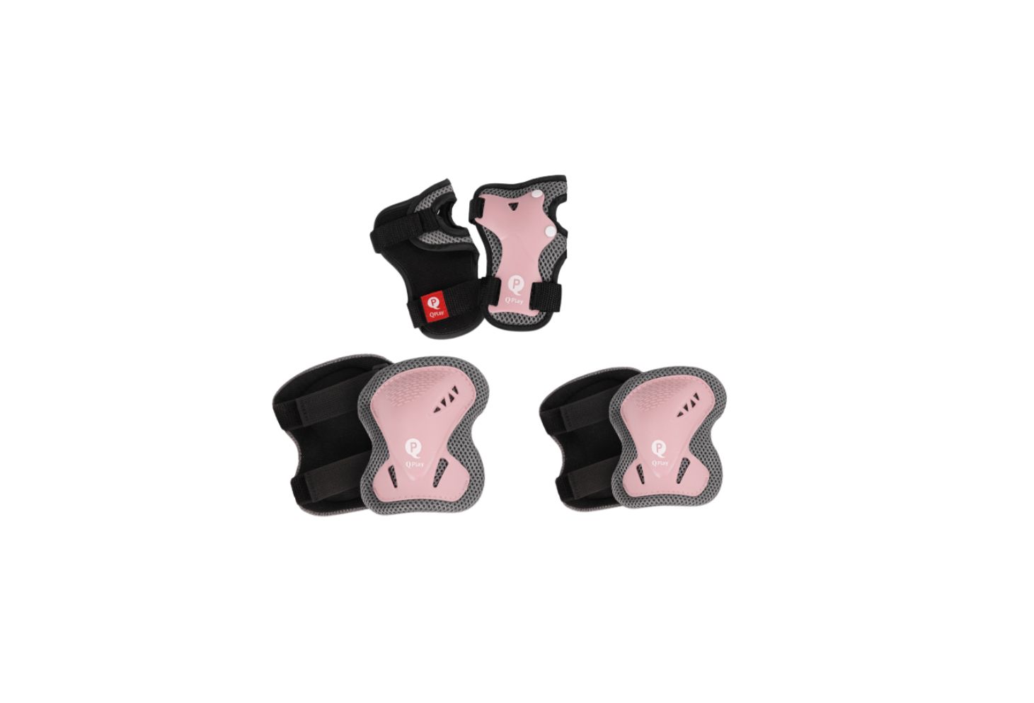 QPLAY SP-01 PROTECTIVE SAFETY KNEE PADS CORAL PINK