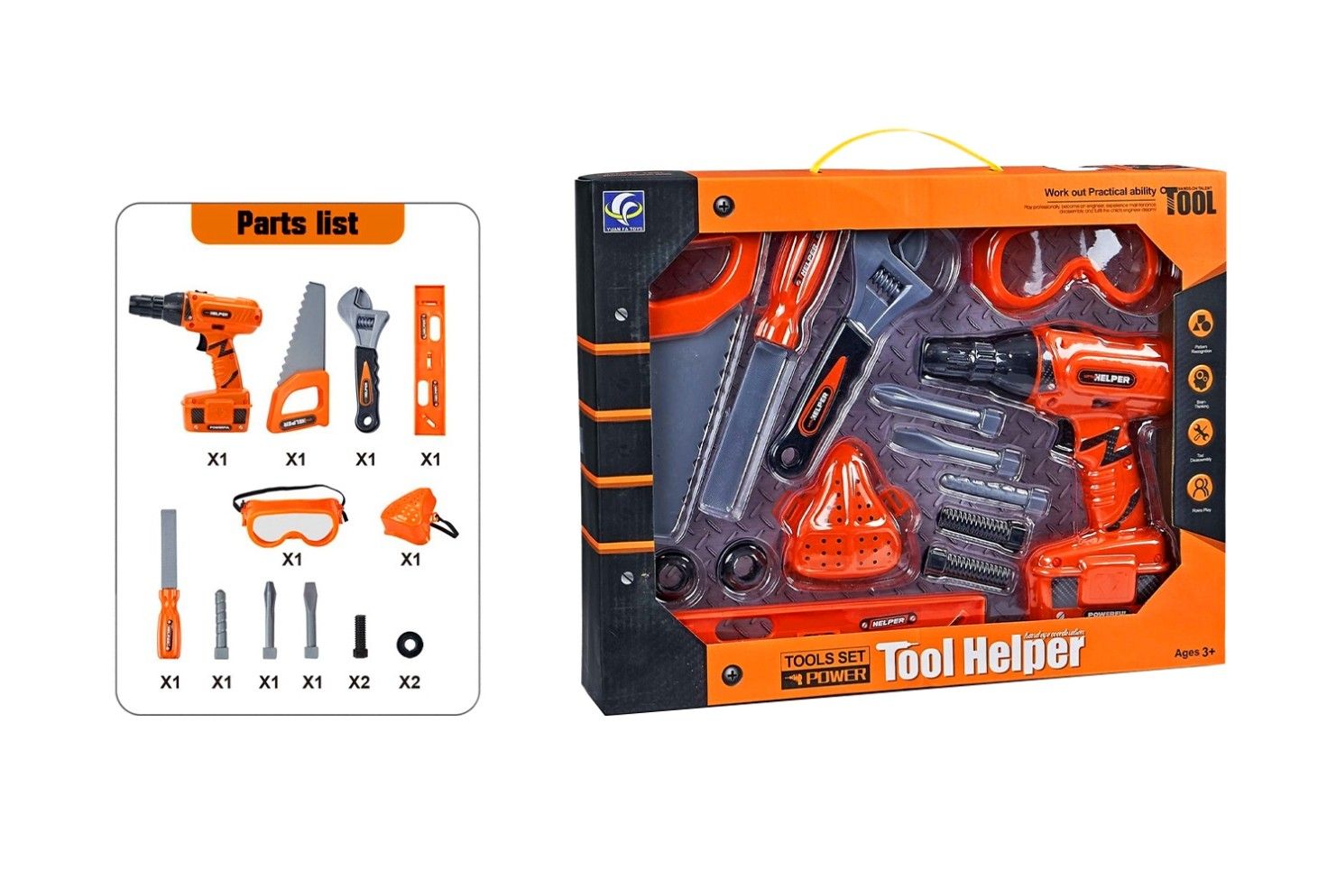 BO DRILL TOOL SET IN WINDOW BOX MEDIUM