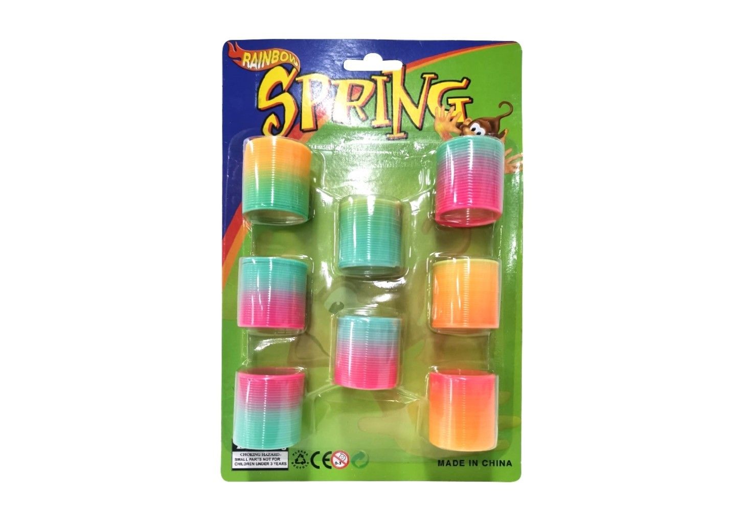 RAINBOW SPRING ON CARD 8 PCE