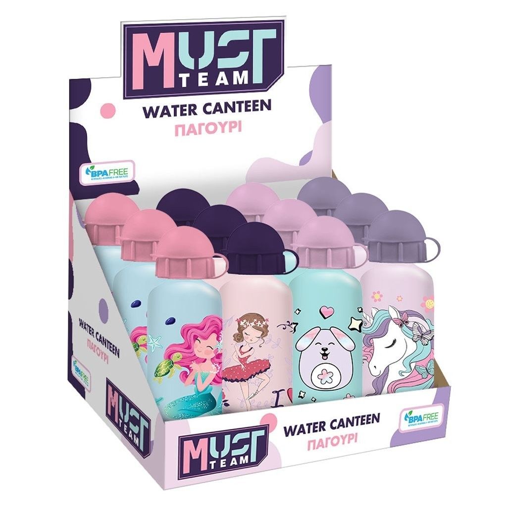 MUST CANTEEN GIRLS 500ML ALUMIN 12 DISPL 4 DES