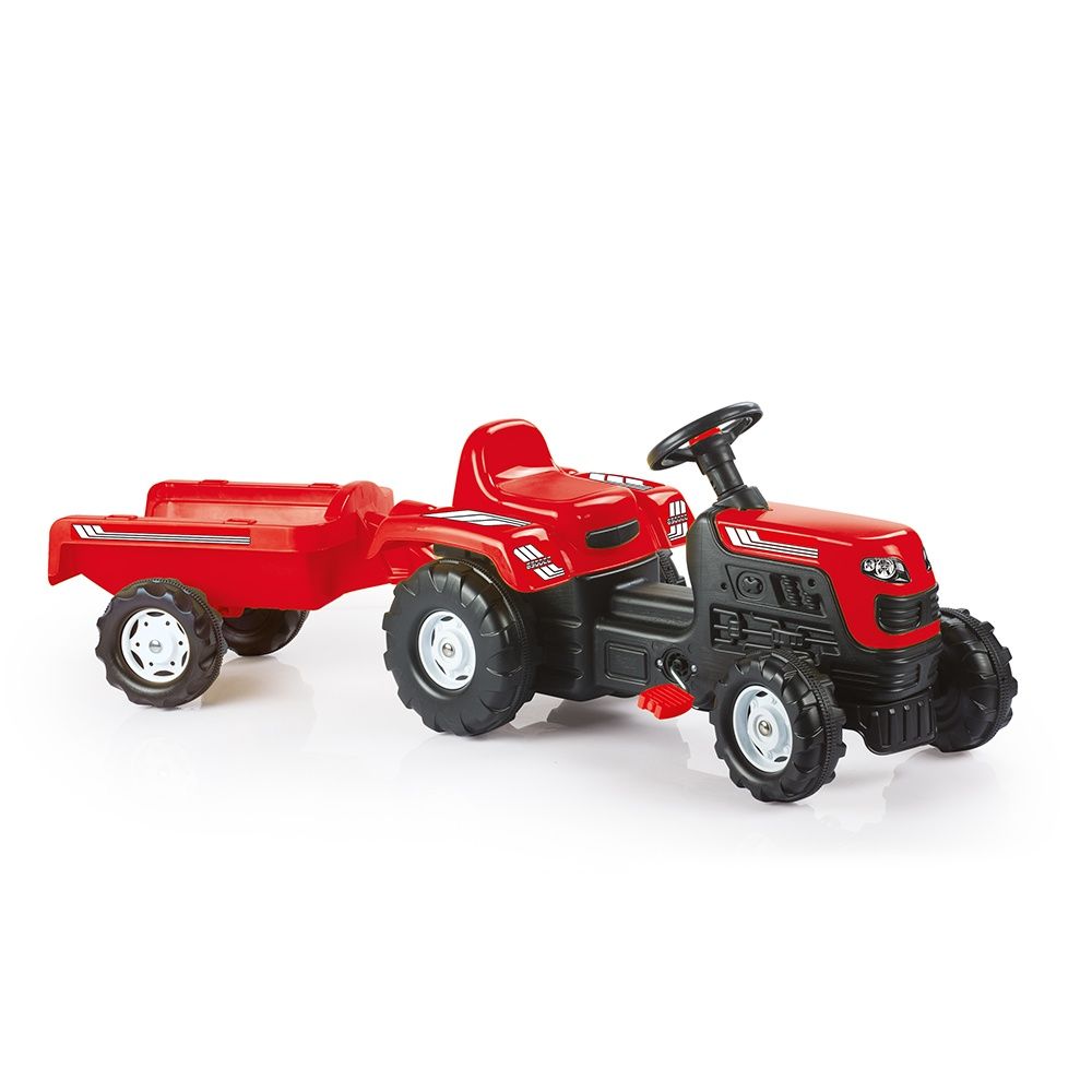 Ranchero Tractor Pedal Operated &amp;Trailer Red