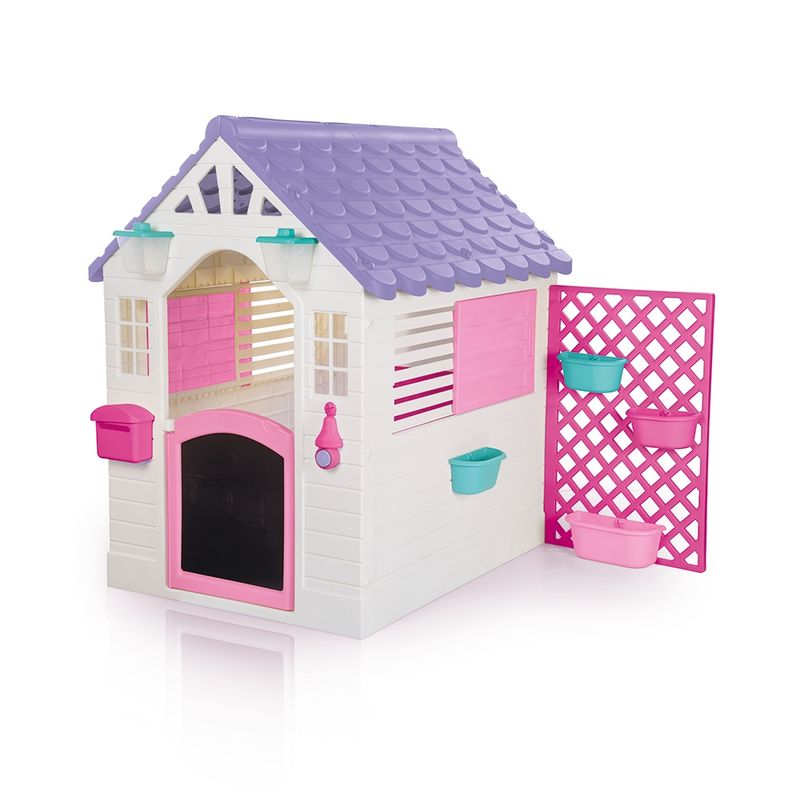 Garden Playhouse Pink With Fence