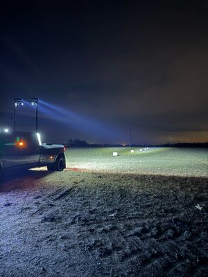 9 Foot Tall Set Truck Bed Mounted Light Tower 46,400 Lumens