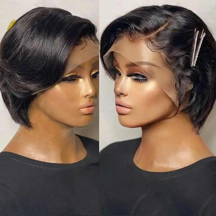 SHORT PIXIE CUTS FREE PARTING ( natural black )