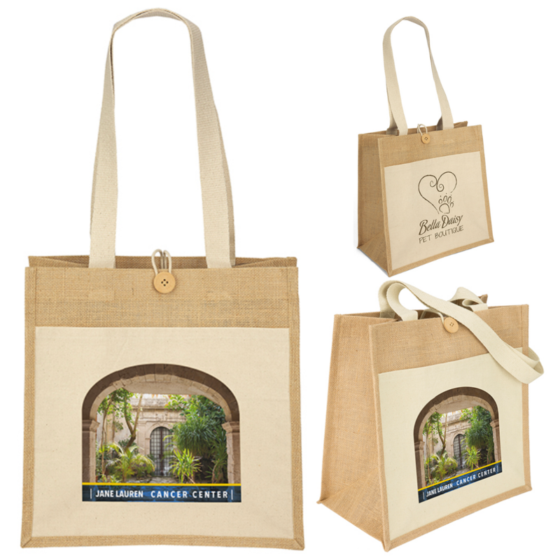 Cotton/Jute Tote Bag