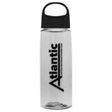 Transparent Water Bottle w/ Black Lid