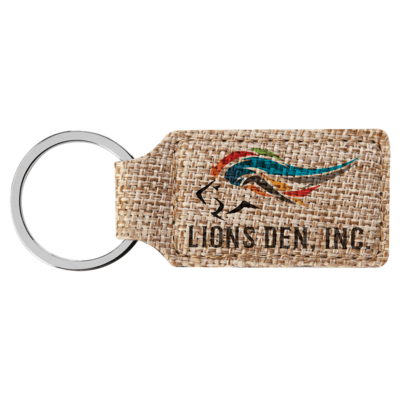 Burlap Keyring