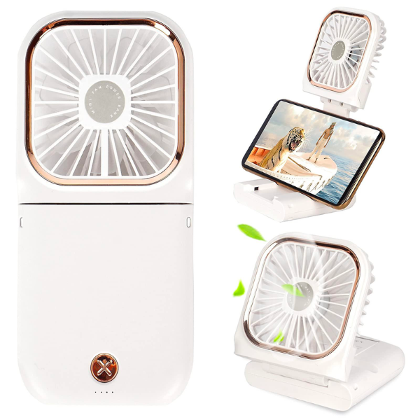 3 IN 1 Portable Fan - 3,000mAh Power Bank