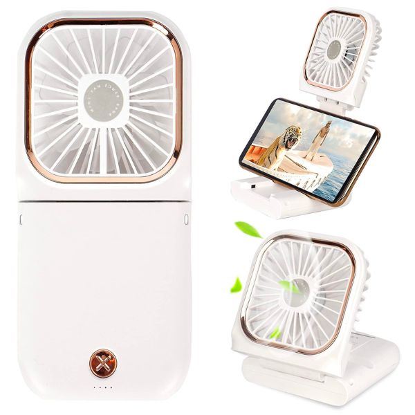 3 IN 1 Portable Fan - 3,000mAh Power Bank