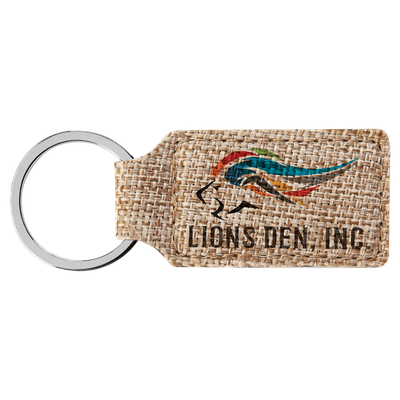 Burlap Keyring