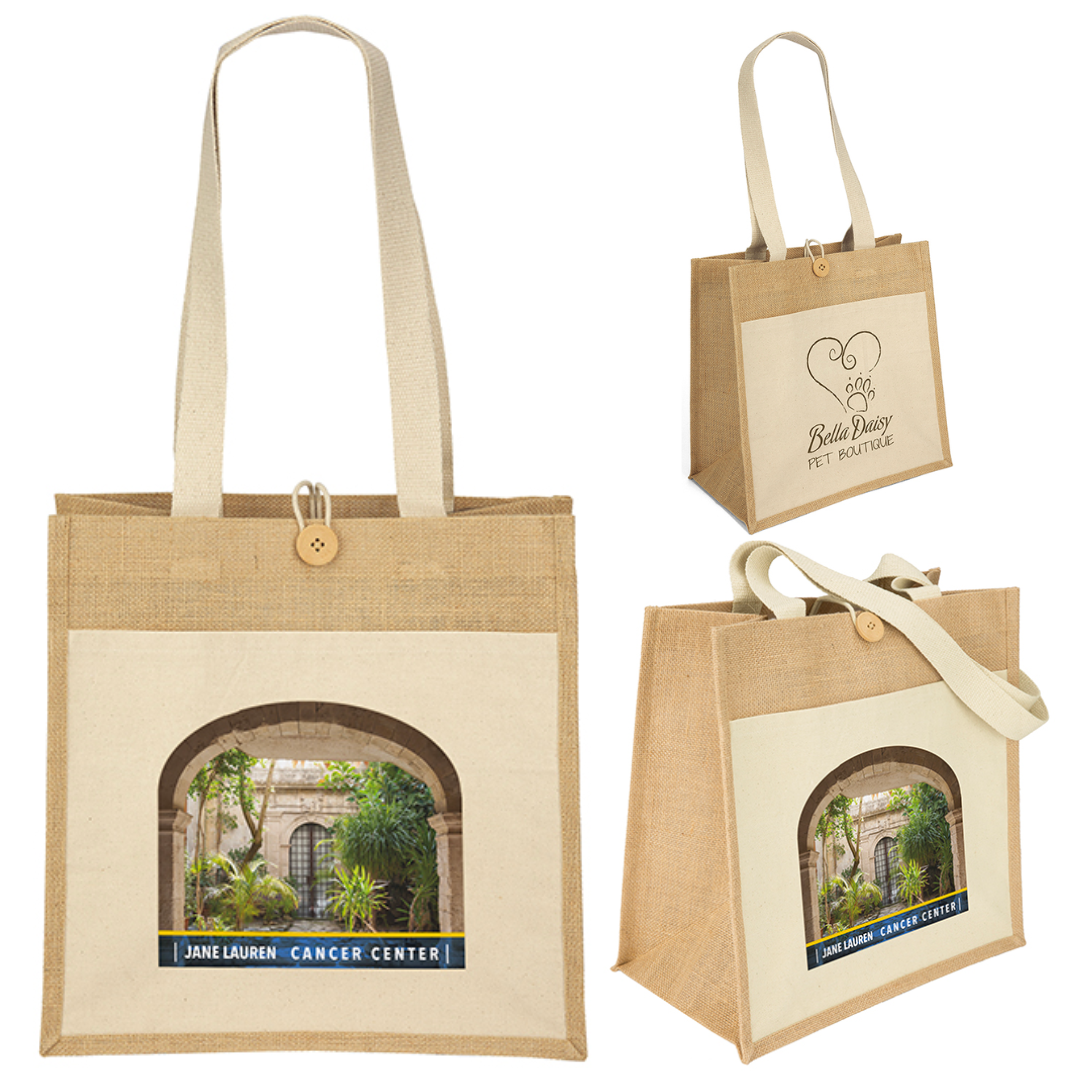 Cotton/Jute Tote Bag