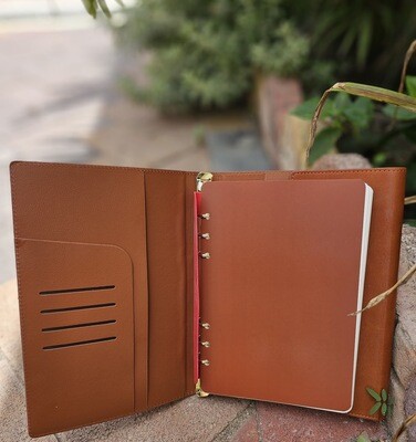 Luxury Ringbinder Journal w/ Pen - Tan