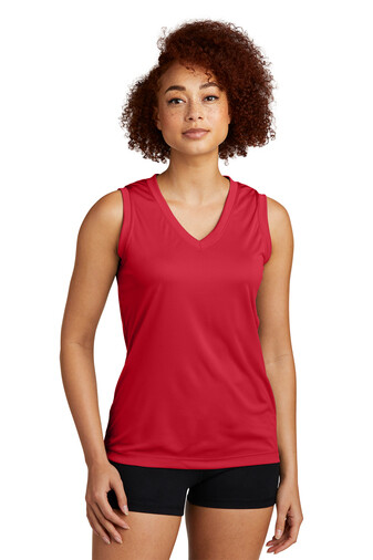 Ladies Sleeveless Dri-Fit V-Neck Tee