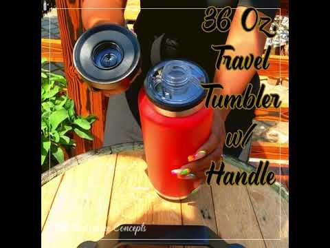 36 Oz Travel Tumbler w/ Handle