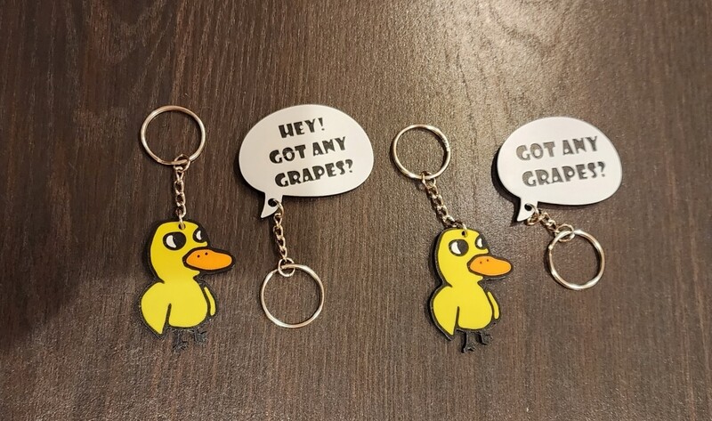 The Duck Song Keychain - Got Any Grapes?