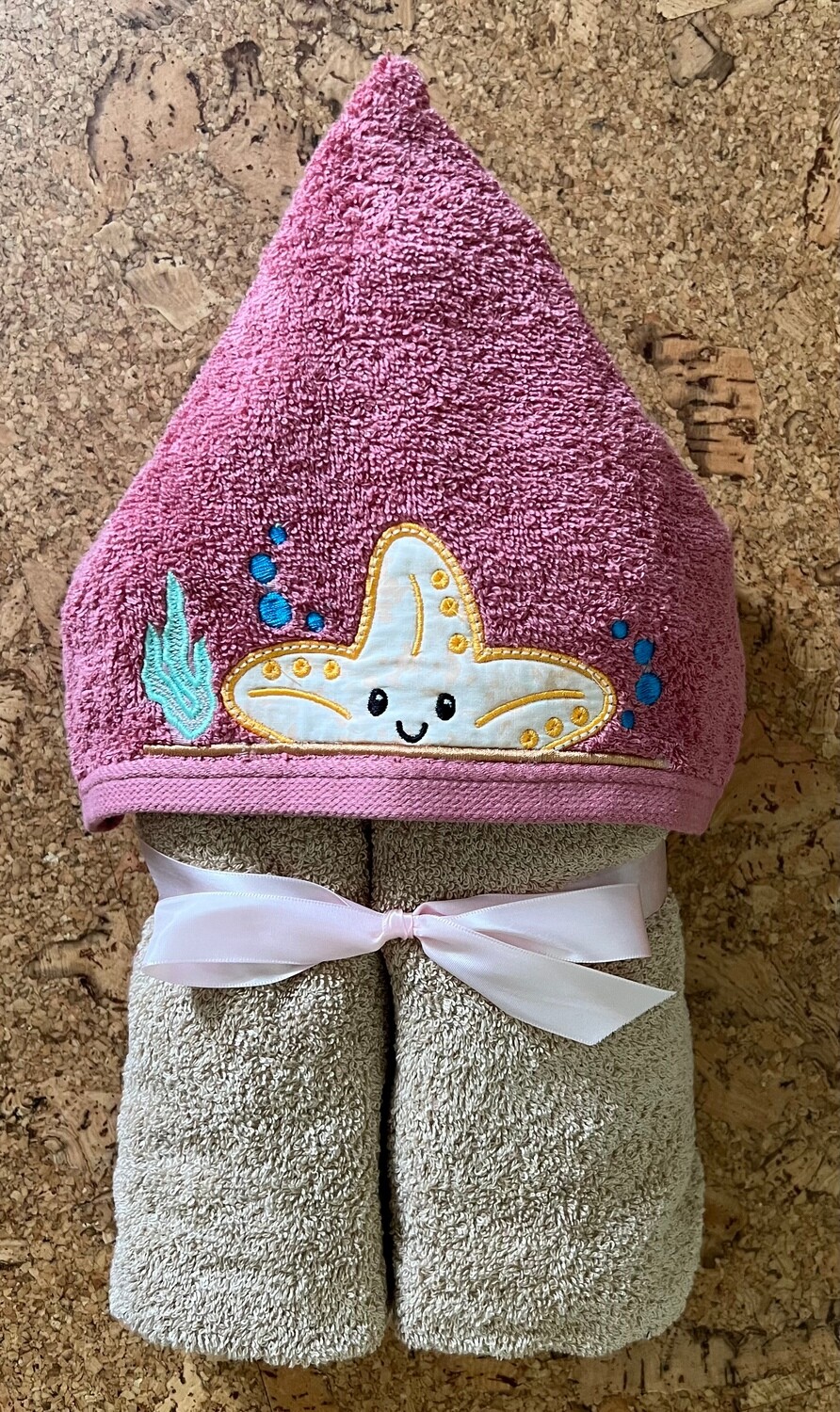 Starfish Hooded Bath Towel