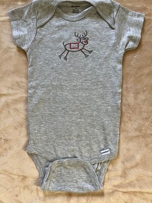 Reindeer Embroidered Onsie