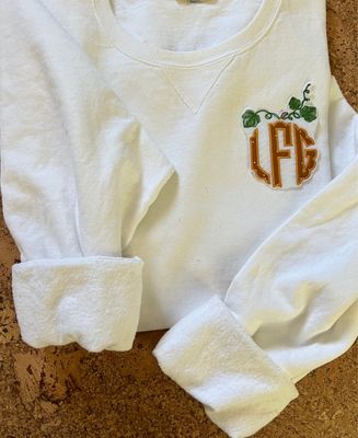 Pumpkin Monogram Sweatshirt
