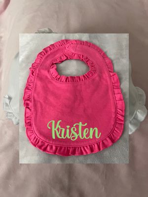 Ruffled Baby Bib