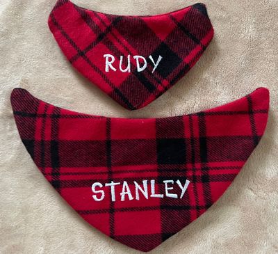 Personalized dog scarves