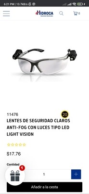 Lentes luz LED