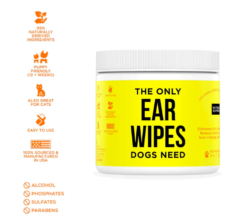 Natural Rapport The Only Ear Wipes Dogs Need