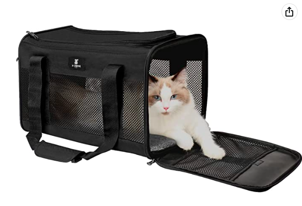 X-Zone Pet Carrier for Cat or Small Dog (Grey)