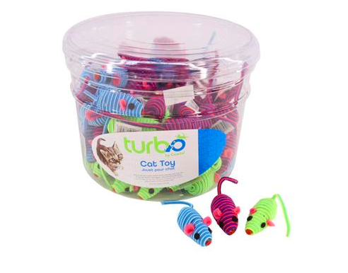 Turbo String Mice - Assorted Colors - 5&quot;