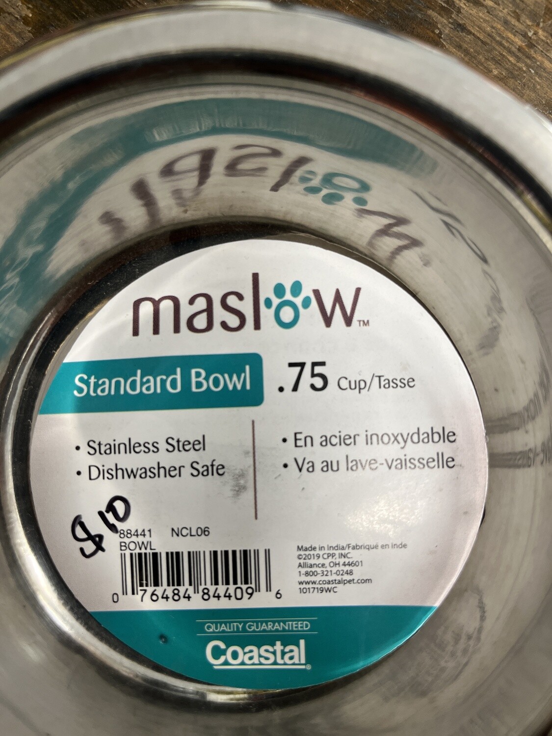 Maslow Standard Bowl - Stainless Steel