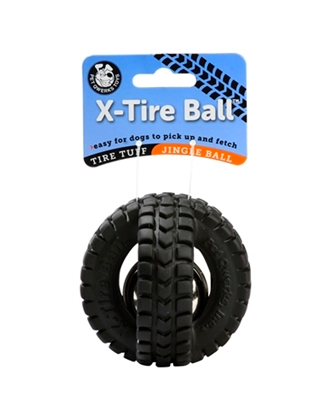 Pet Qwerks Jingle X-Tire Ball Dog Toy