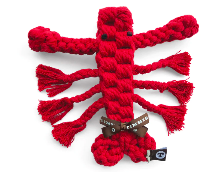 Timmie Lobster Rope Chew Toy