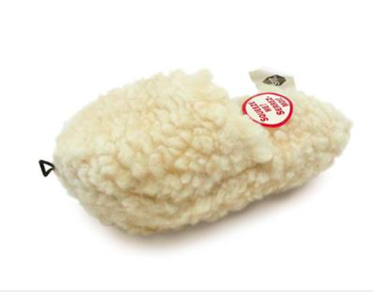 Fleece Dog Toy Slipper