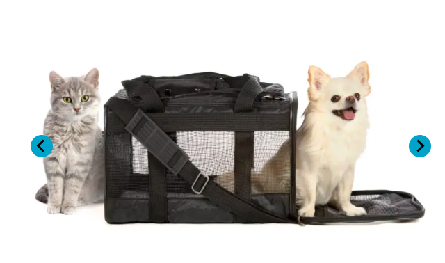 Sherpa® Deluxe Guaranteed On Board Soft Sided Dog &amp; Cat Carrier, Black, Medium