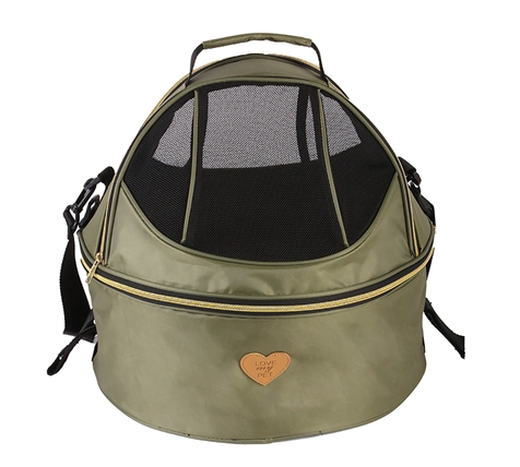 Pet Life &#39;Air-Venture&#39; Dual-Zip Airline Approved Panoramic Circular Travel Pet Dog Carrier