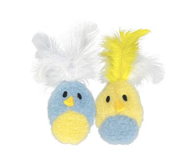 Multipet Feather Bird w/ Catnip - 2 pack