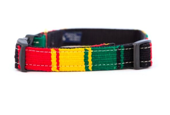 Auburn Leathercrafters Rasta Dog Collar