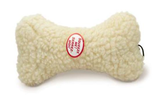 Fleece Dog Toy Bone