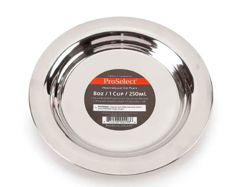 ProSelect Stainless Steel Heavy Weight Cat Plate
