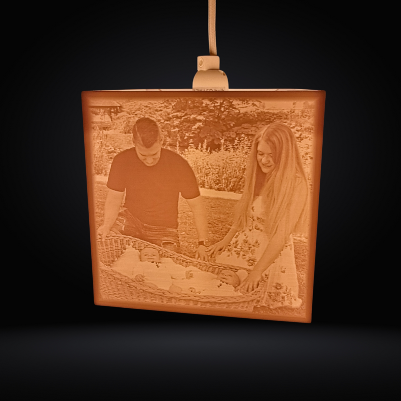 3D Foto Hängelampe personalisiert - Geschenk - Weihnachten - Erinnerungen - Jahrestag - Valentinstag - Hochzeit