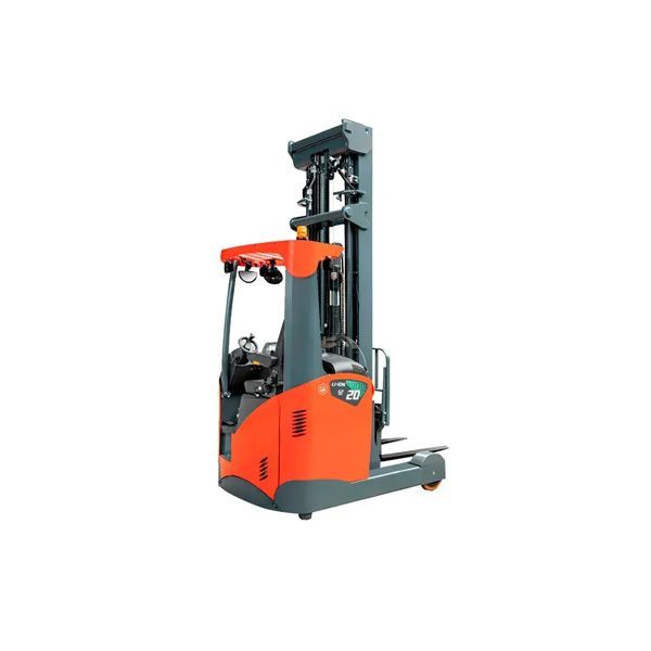 Montacargas Pasillo Angosto Mástil Retráctil Operador Sentado para Congeladores Eléctrico Litio (1.6 y 2 Ton) G2 Series
