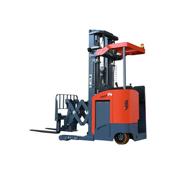 Montacargas Pasillo Angosto Reach Doble Operador Parado Eléctrico Litio (1.4 Ton) G Series