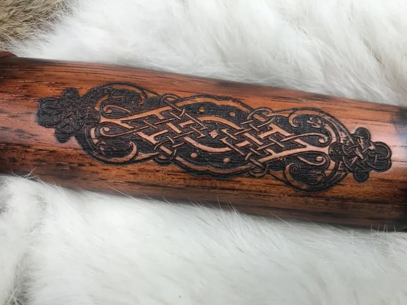 Viking Ram Mjolnir Hammer- Hand Engraved