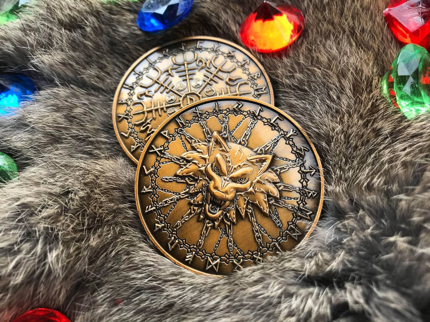Fenrir Lord of Wolves Challenge Coin